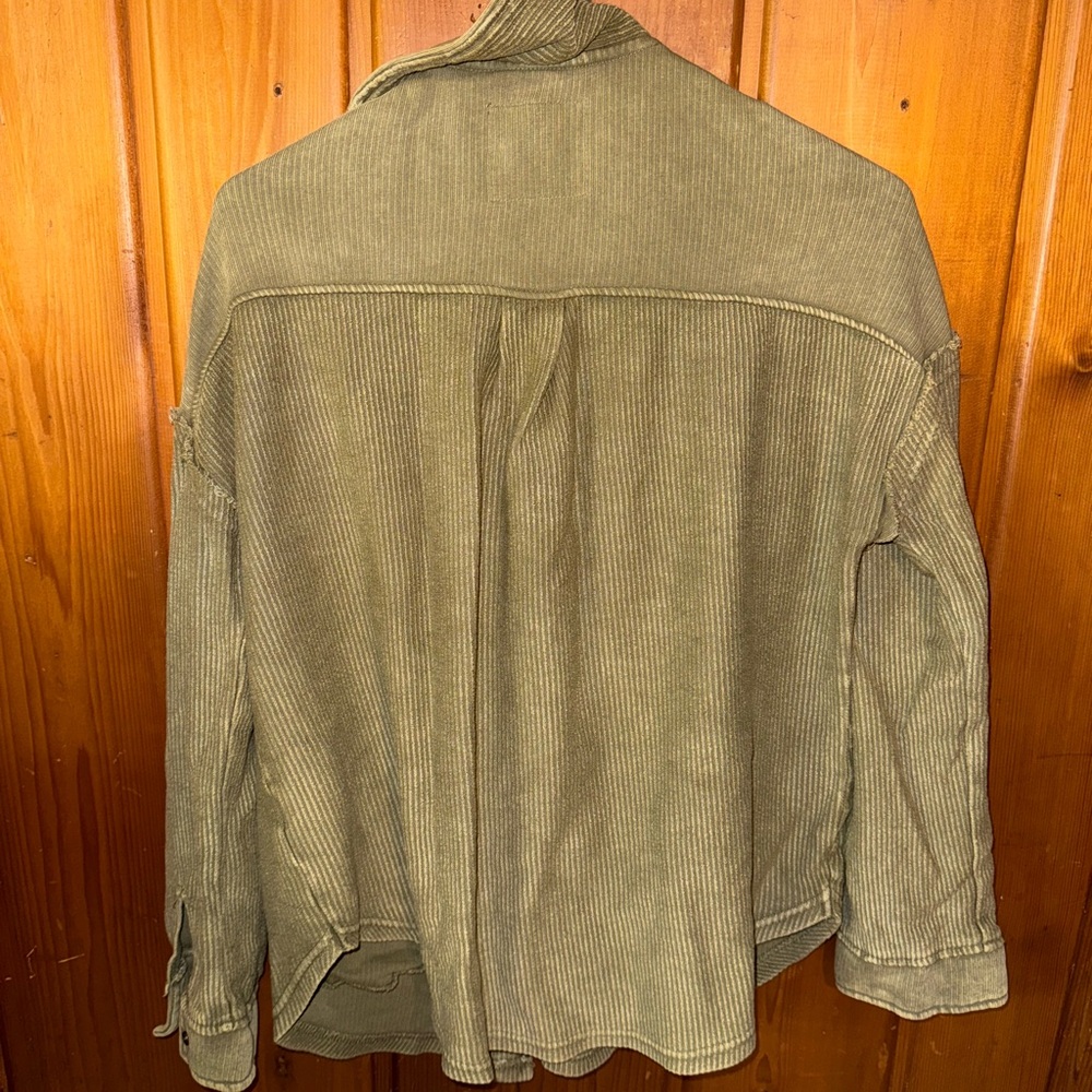 Altar'd State green Corduroy Military Jacket - Picture 3 of 3